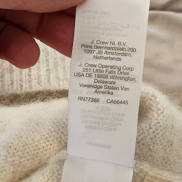 Madewell alpaca wool blend mockneck puff sleeve sweater white turtleneck - Picture 3 of 9